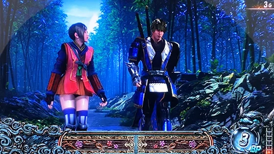 新鬼武者3の通常時ステージ画面